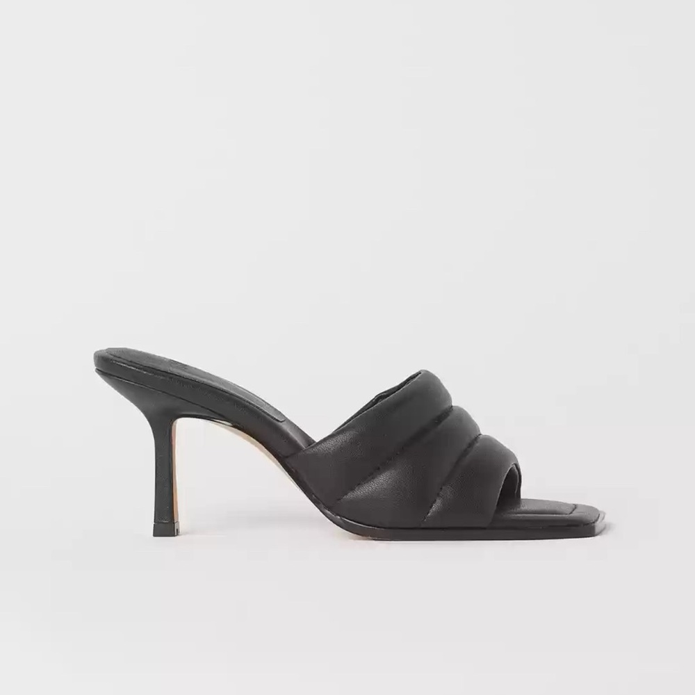 H&M Black Women's Heeled Mules
